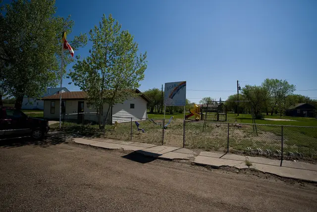 Village office and playground